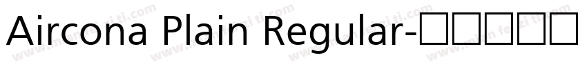 Aircona Plain Regular字体转换